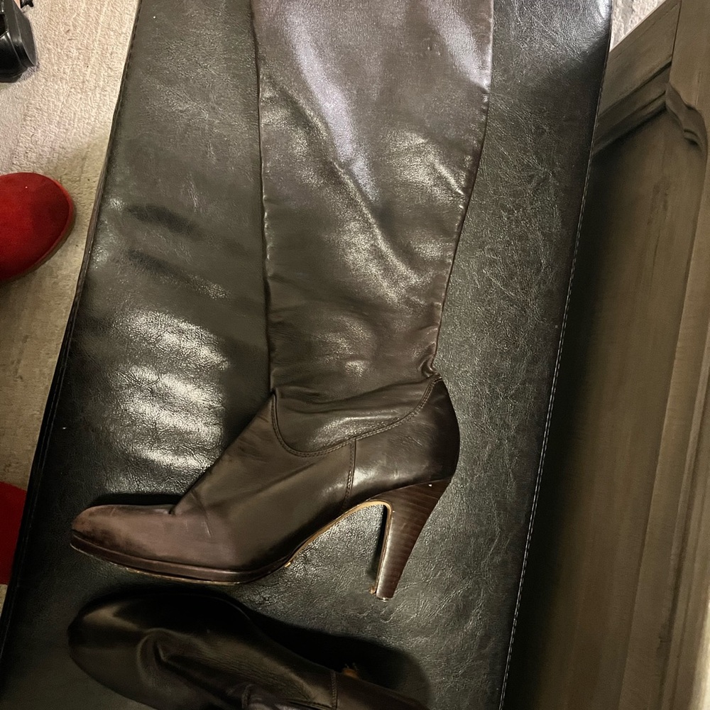 The iconic Cole Haan stretch leather boots!
